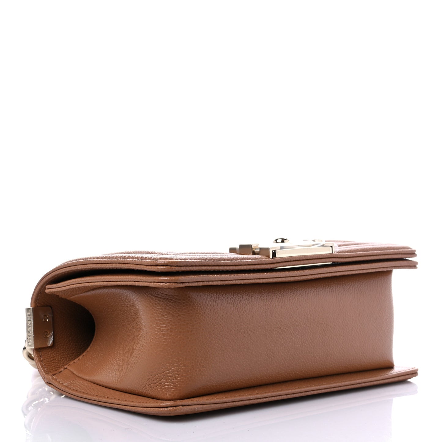 Caviar Quilted Small Boy Flap Brown
