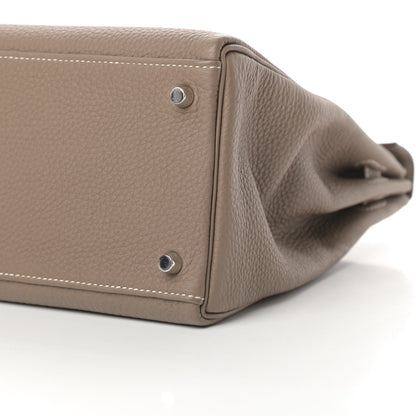 Hermes Togo Kelly Retourne 35 Etoupe 10 of 16