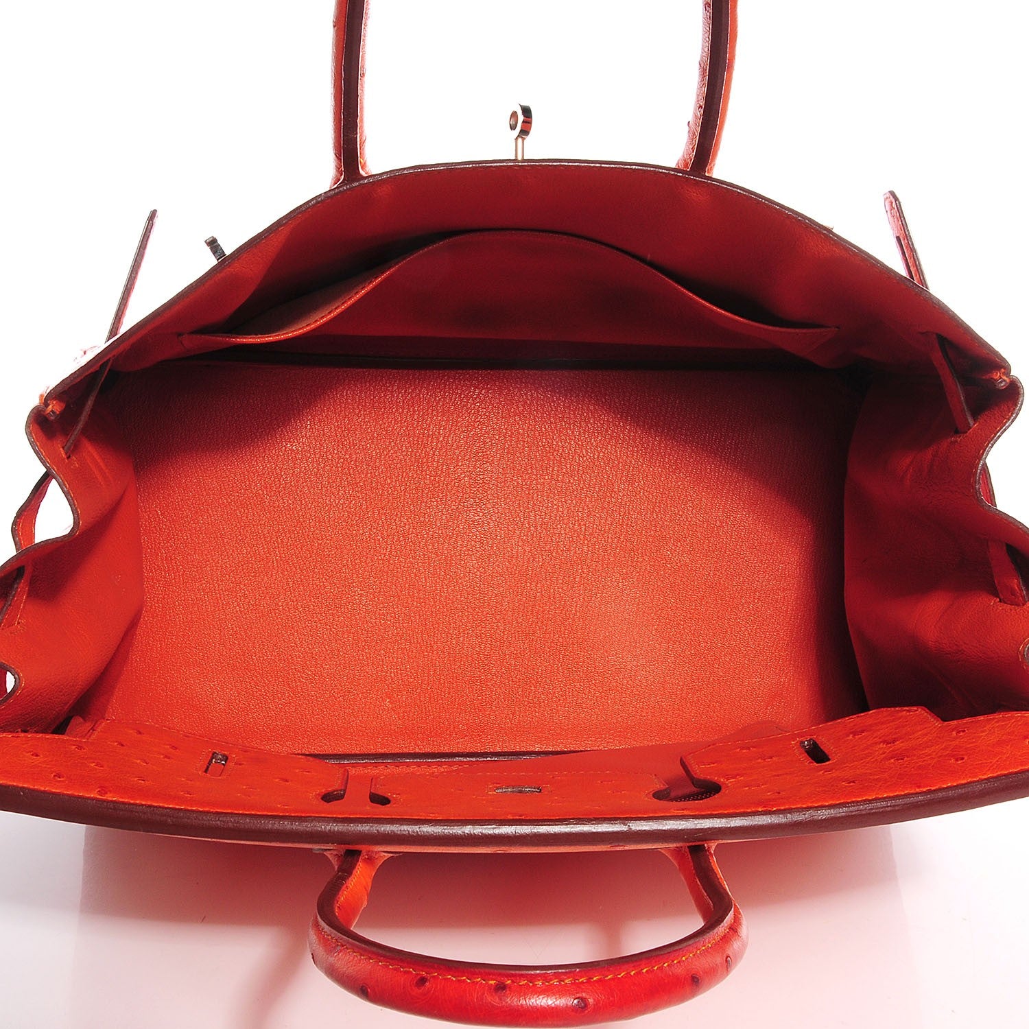 Hermes Ostrich Birkin 35 Orange 6 of 28