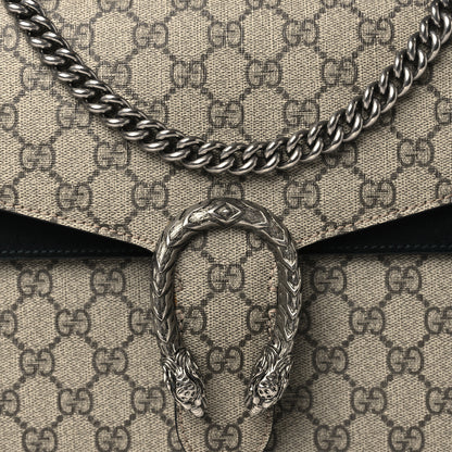 Gucci GG Supreme Monogram Medium Dionysus Shoulder Bag Black 8 of 10