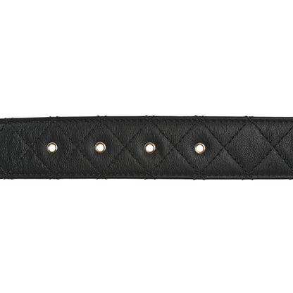 Chanel Lambskin Quilted CC Chain Belt 75 30 Black 3 of 9
