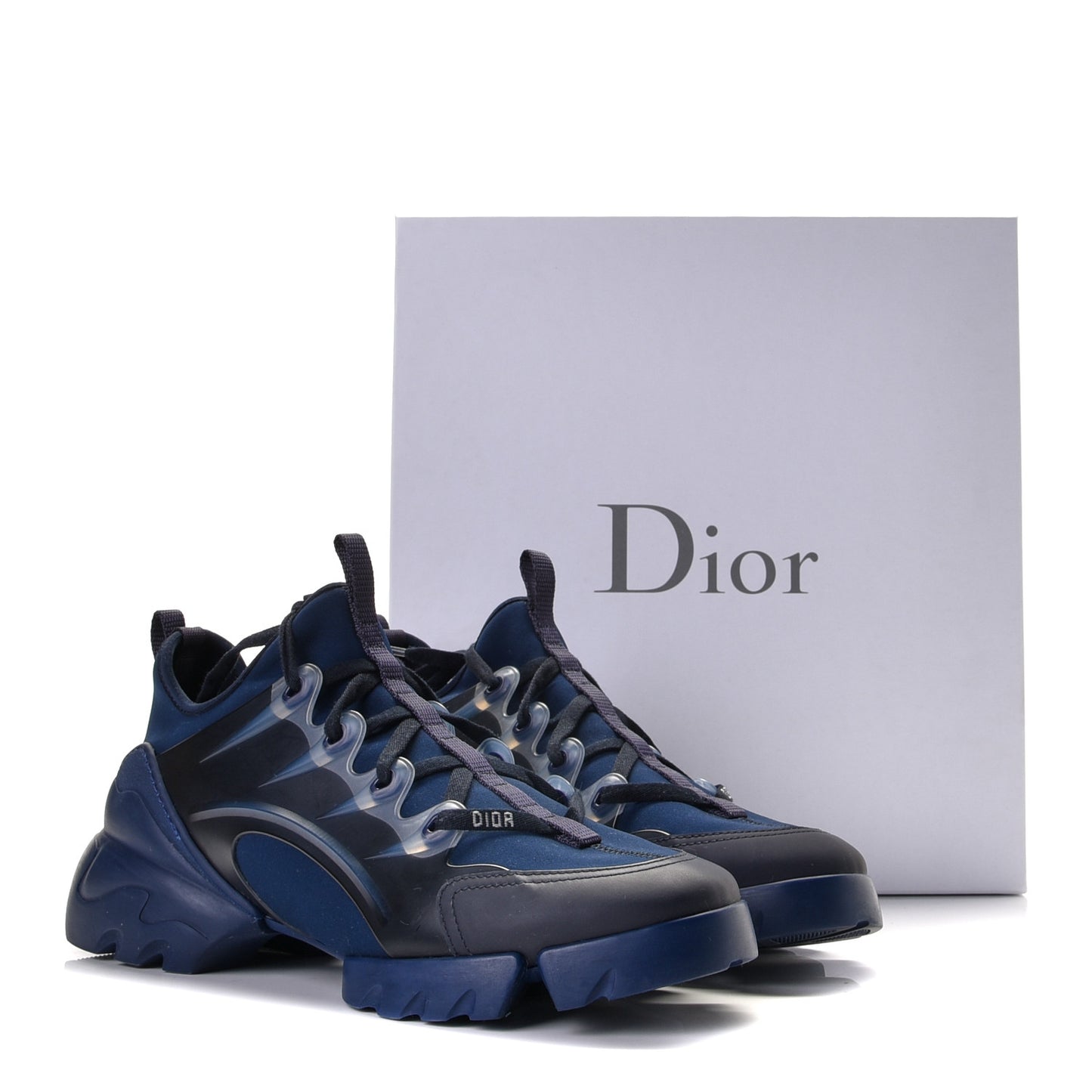 Neoprene Rubber Womens D-Connect Sneakers 41 Indigo Blue