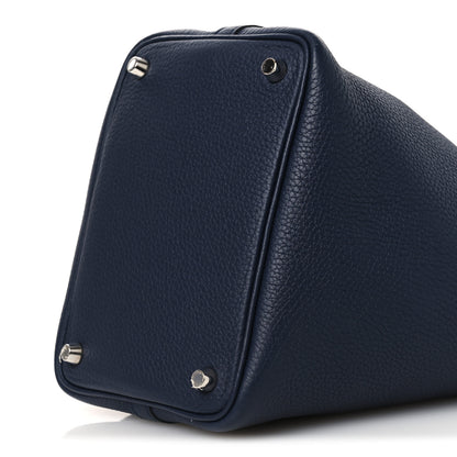 Hermes Taurillon Clemence Picotin Lock 18 PM Bleu Nuit 10 of 12
