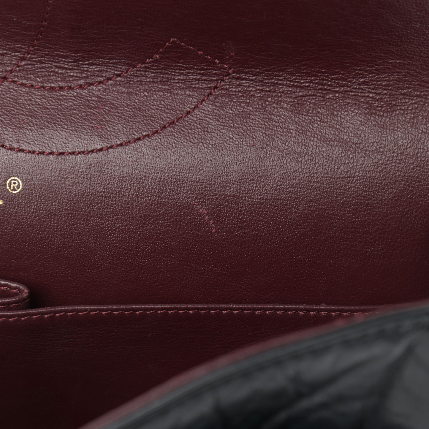 Aged Calfskin Quilted 2.55 Reissue 227 Flap Black