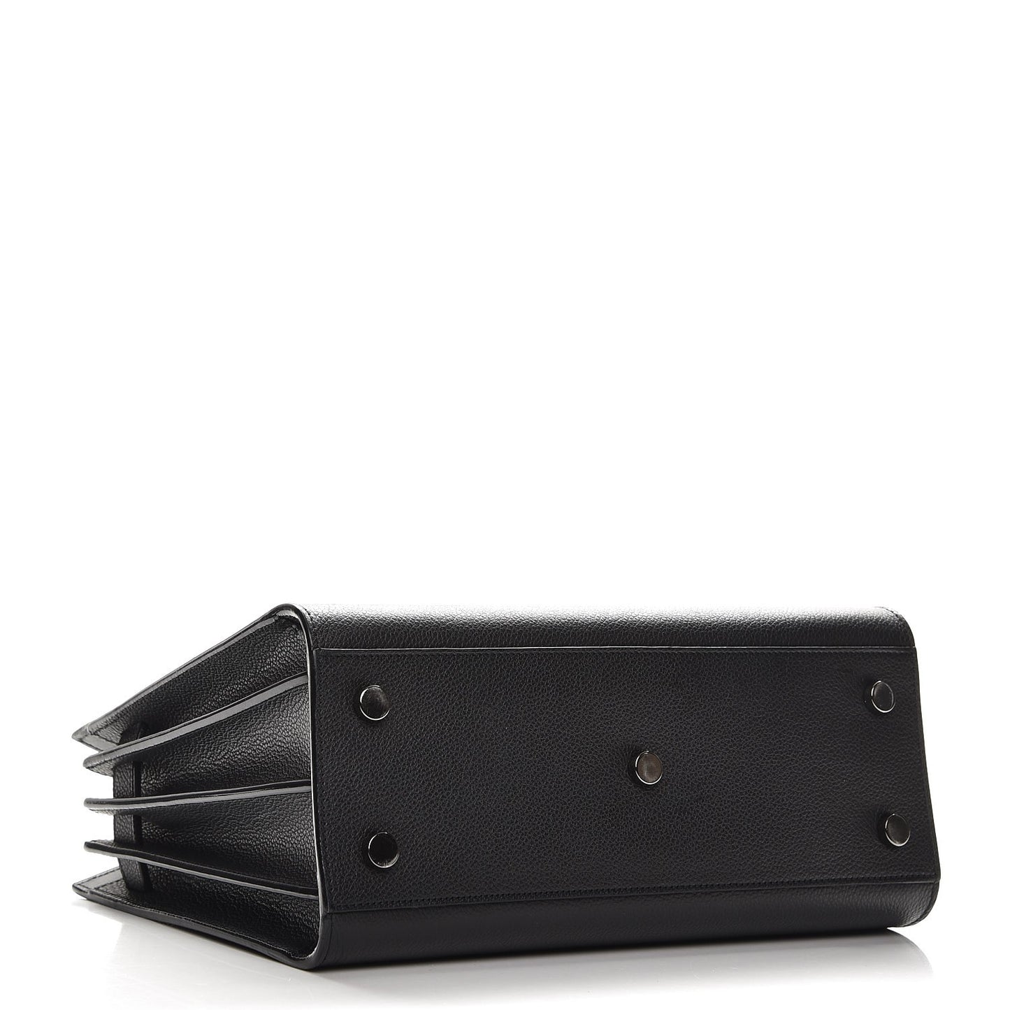 Grained Calfskin Baby Sac De Jour Black