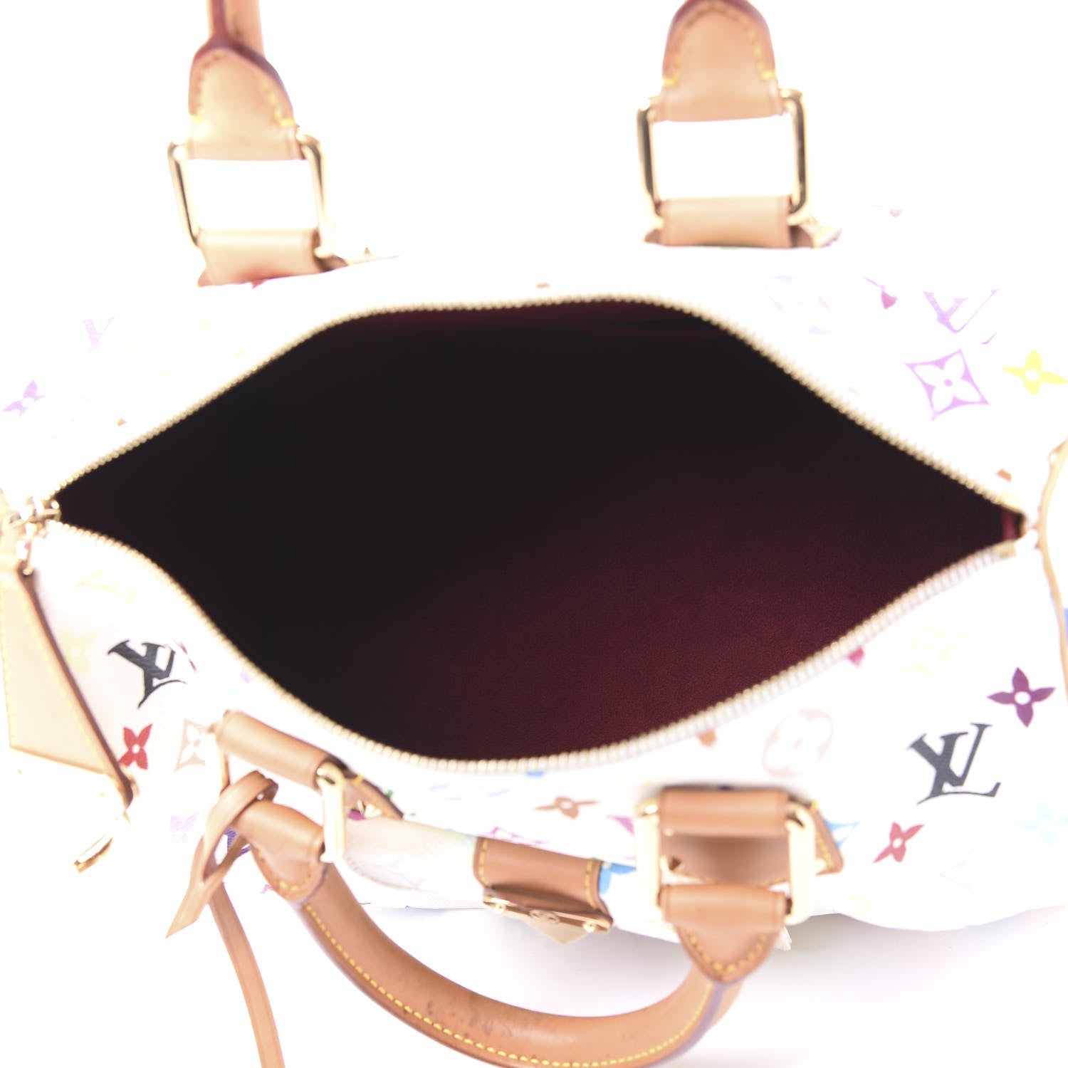 Louis Vuitton Monogram Multicolor Speedy 30 White 4 of 11