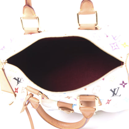 Louis Vuitton Monogram Multicolor Speedy 30 White 4 of 11