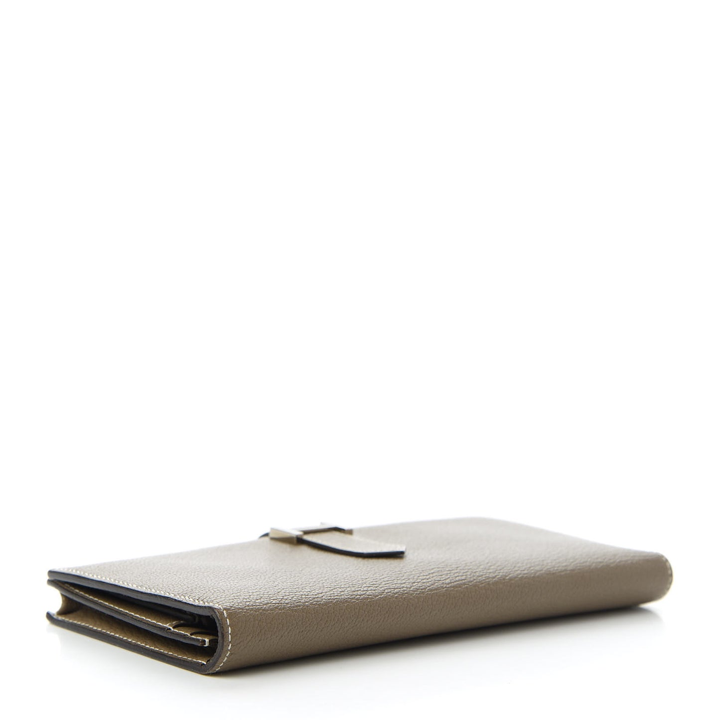 Chevre Mysore Bearn Gusset Wallet Etoupe