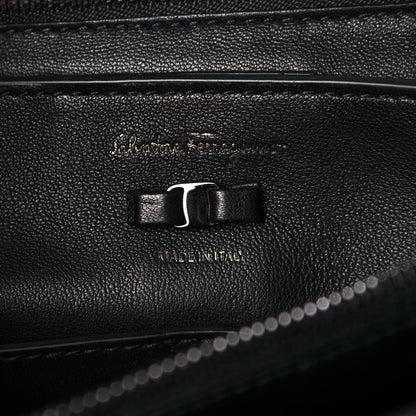 Salvatore Ferragamo Calfskin Medium Viva Bow Shoulder Bag Black 6 of 12