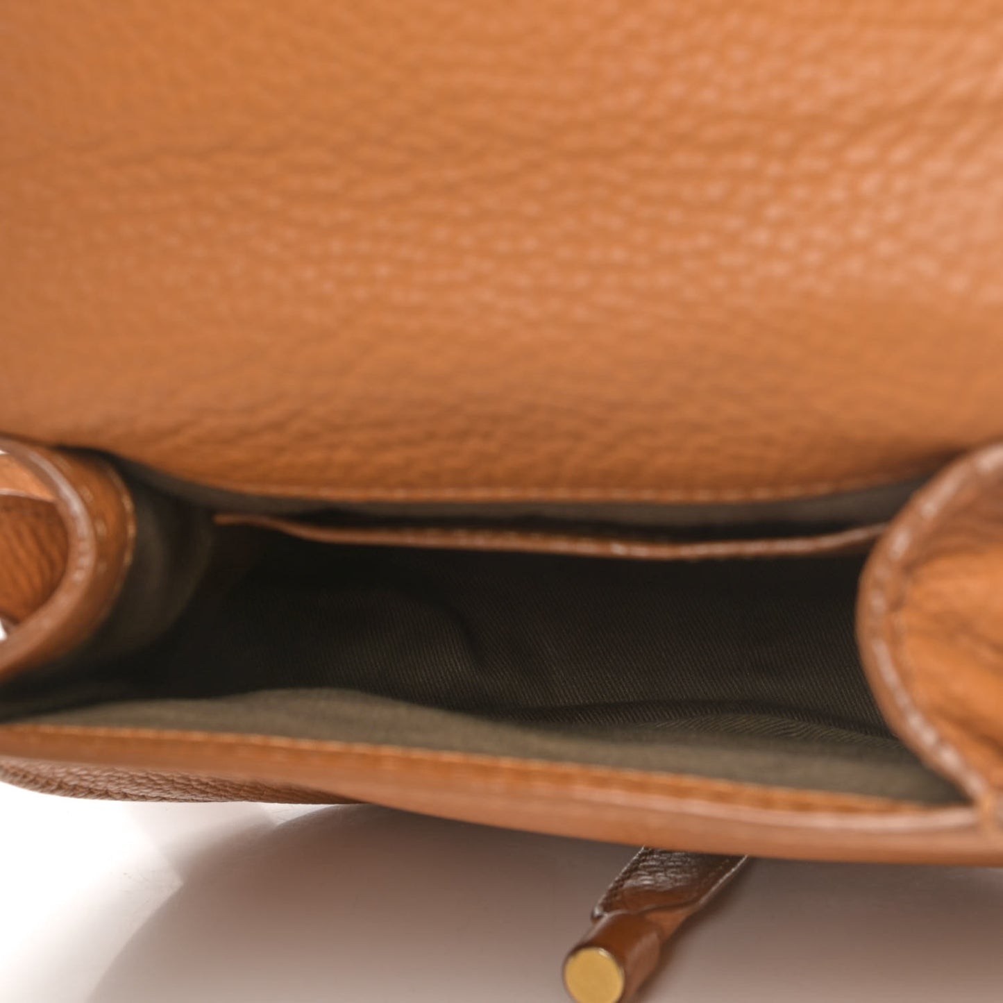 Calfskin Mini Marcie Round Crossbody Bag Light Tan