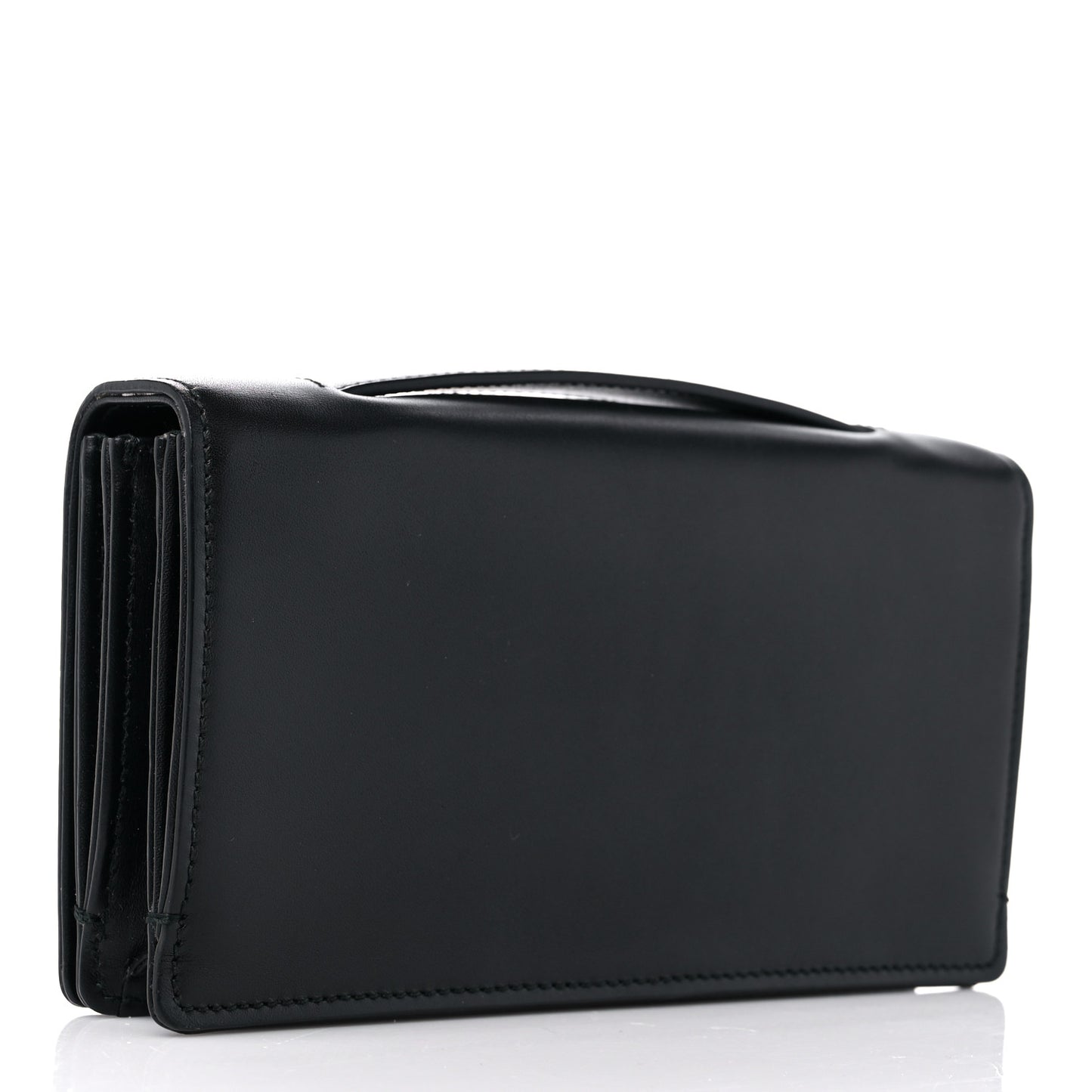Calfskin Bee Clutch Black