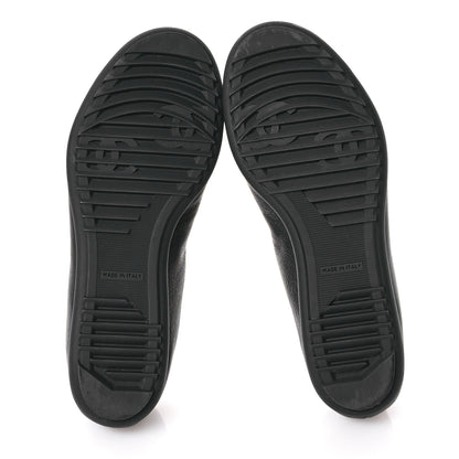 Chanel Lambskin Cap Toe CC Mary Jane Flats 36.5 Black 6 of 9