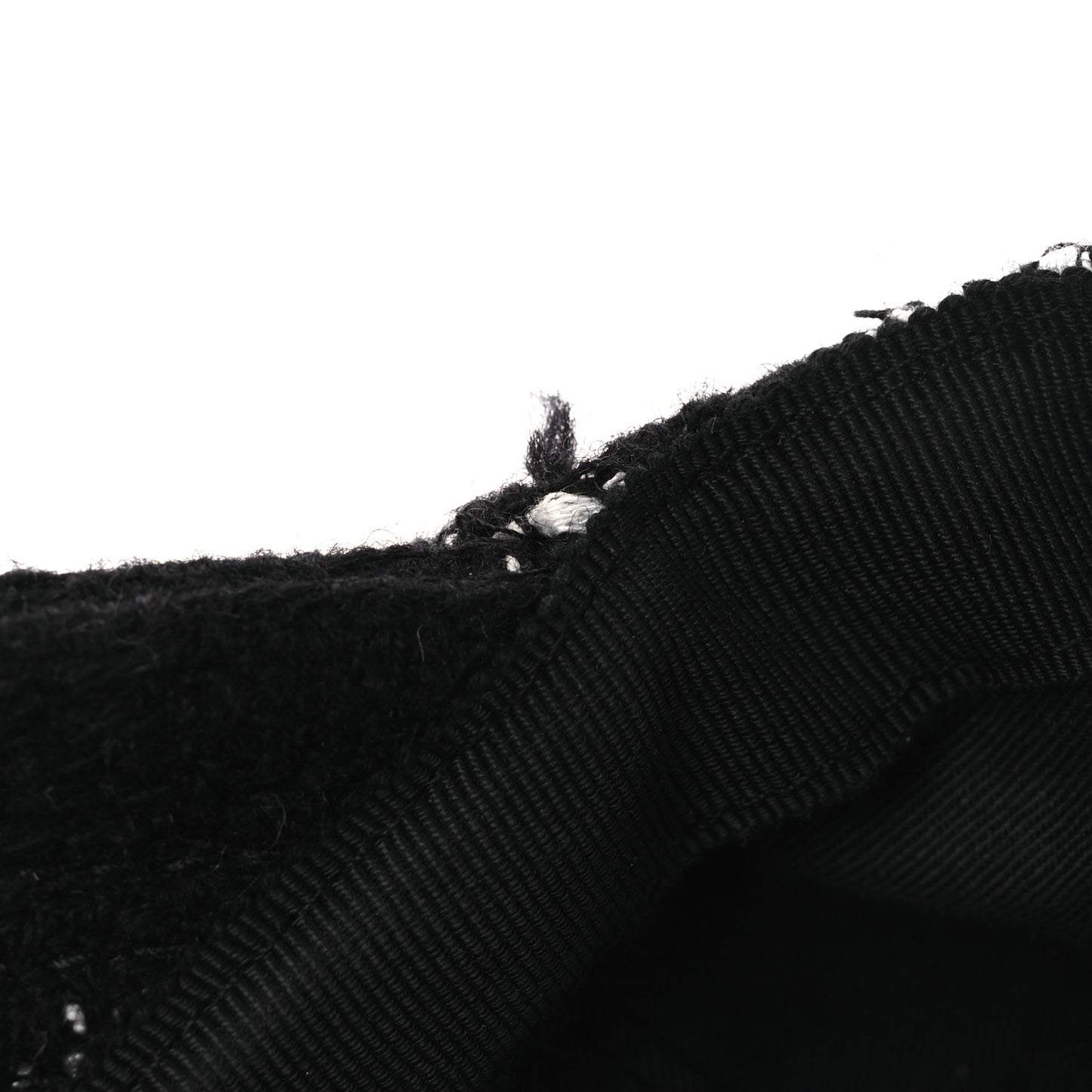 Tweed Cap Hat M Black White
