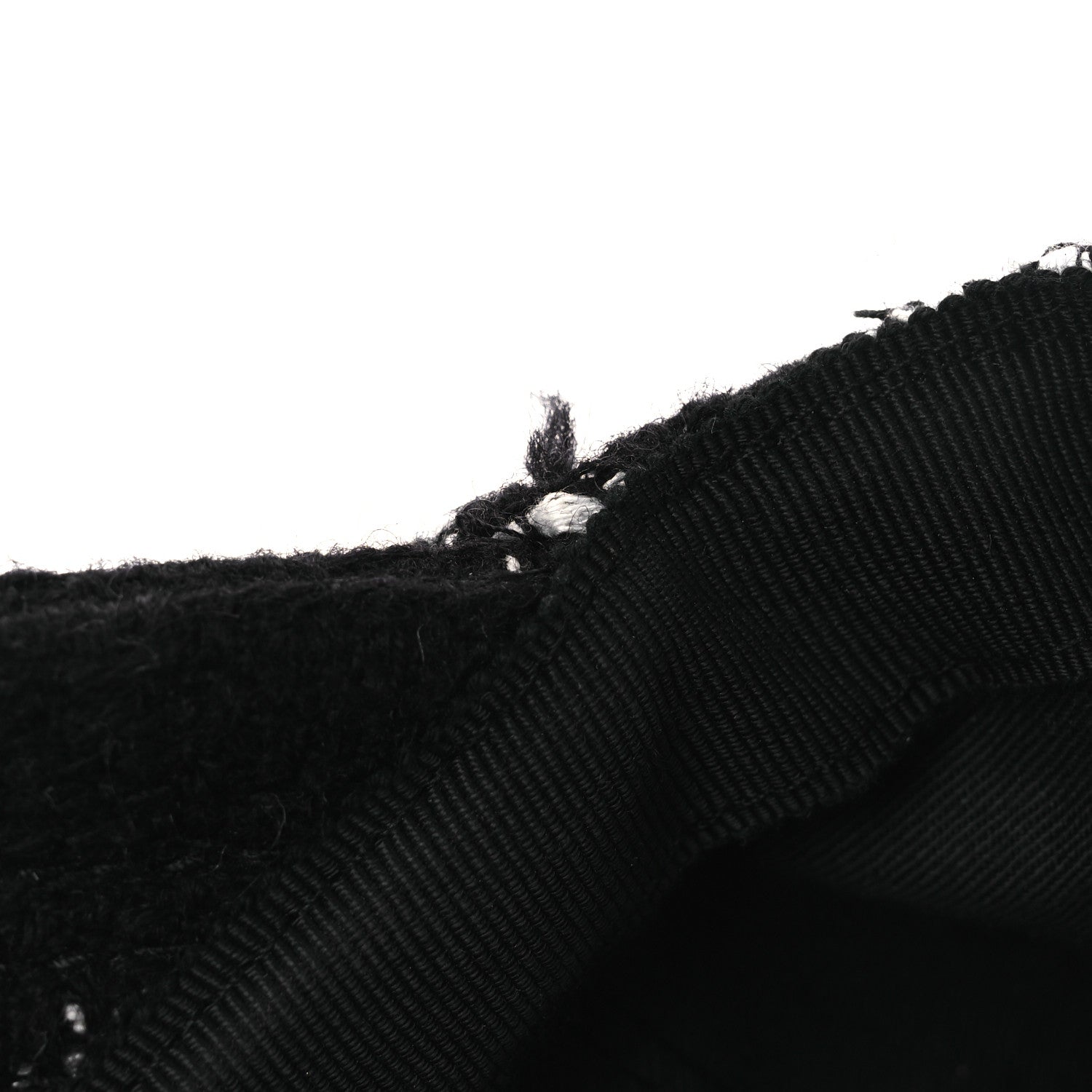 Chanel Tweed Cap Hat M Black White 10 of 10