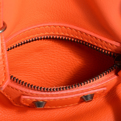 Balenciaga Veau Leather Papier A4 Tote Tangerine 8 of 10