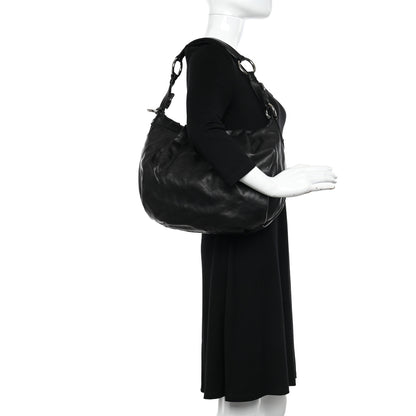 Prada Soft Calf Hobo Black 3 of 13
