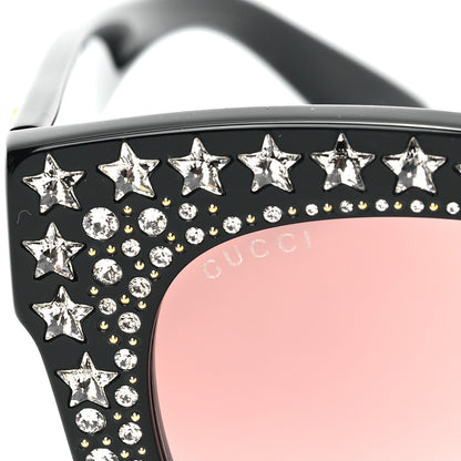 Gucci Acetate Stars Cat Eye Sunglasses GG0116S Black 5 of 7