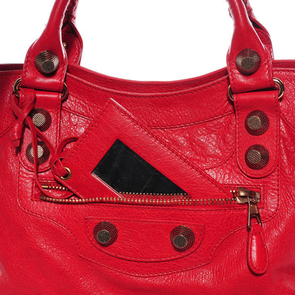 Balenciaga Agneau Giant 21 Rose Gold Hardware Velo Coquelicot 14 of 15