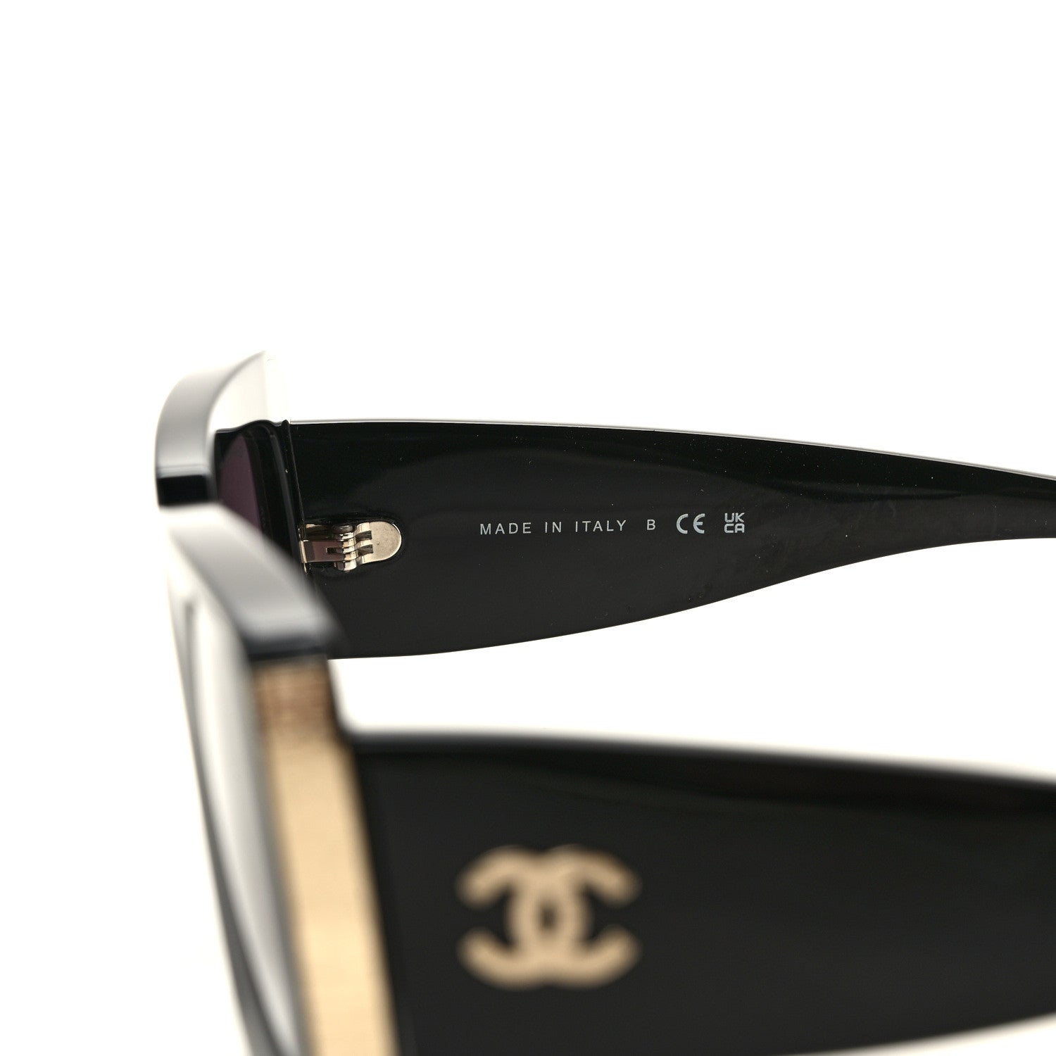 Chanel Acetate Rectangle Sunglasses 5435 Black 7 of 8