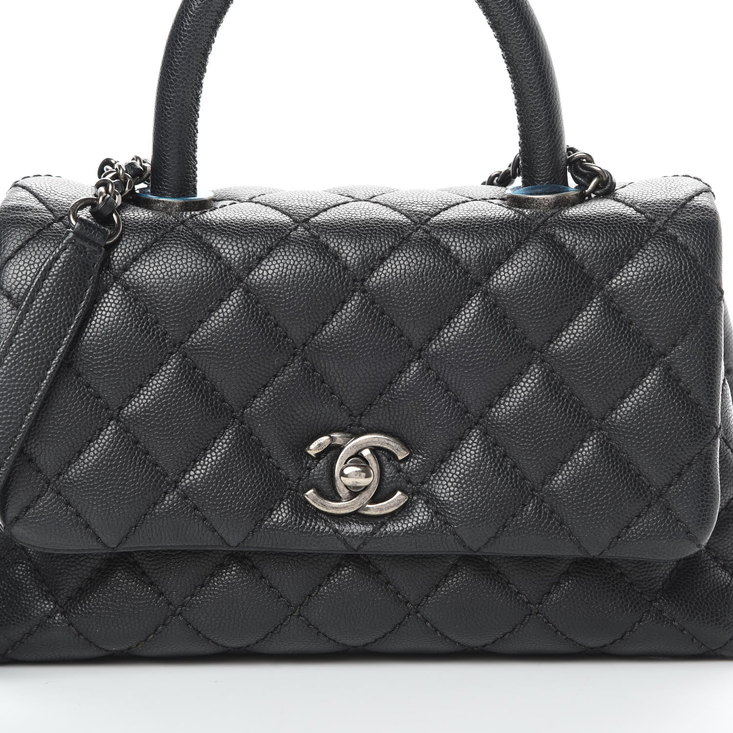Chanel Caviar Quilted Mini Coco Handle Flap Black 8 of 11