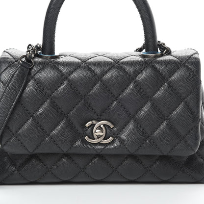 Chanel Caviar Quilted Mini Coco Handle Flap Black 8 of 11
