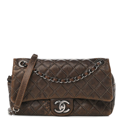 Chanel Iridescent Caviar Quilted Small Chic Flap Brown 1 of 11