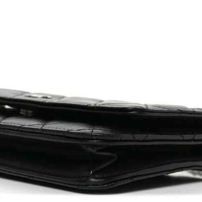 Chanel Lambskin Quilted Wallet On Chain WOC Black 11 of 11