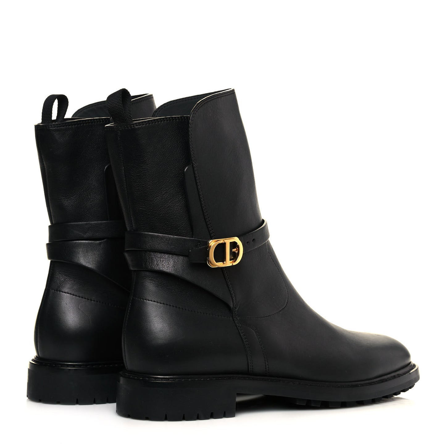Calfskin Empreinte Ankle Boots 41 Black