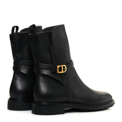 Christian Dior Calfskin Empreinte Ankle Boots 41 Black 4 of 7