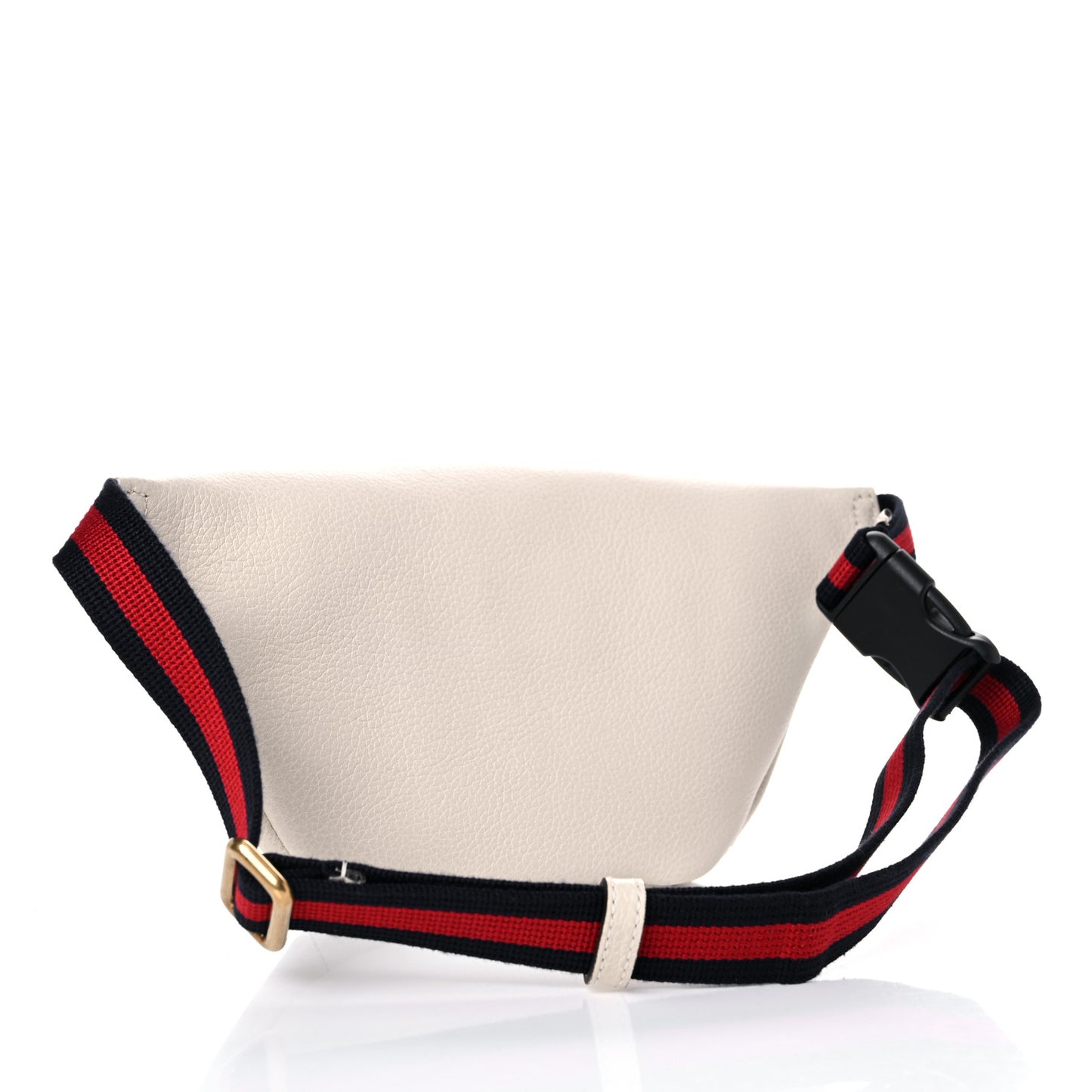 Grained Calfskin Small Logo Belt Bag White