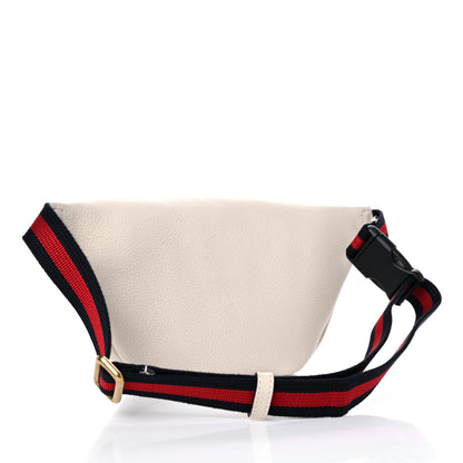 Gucci Grained Calfskin Small Logo Belt Bag White 3 of 9