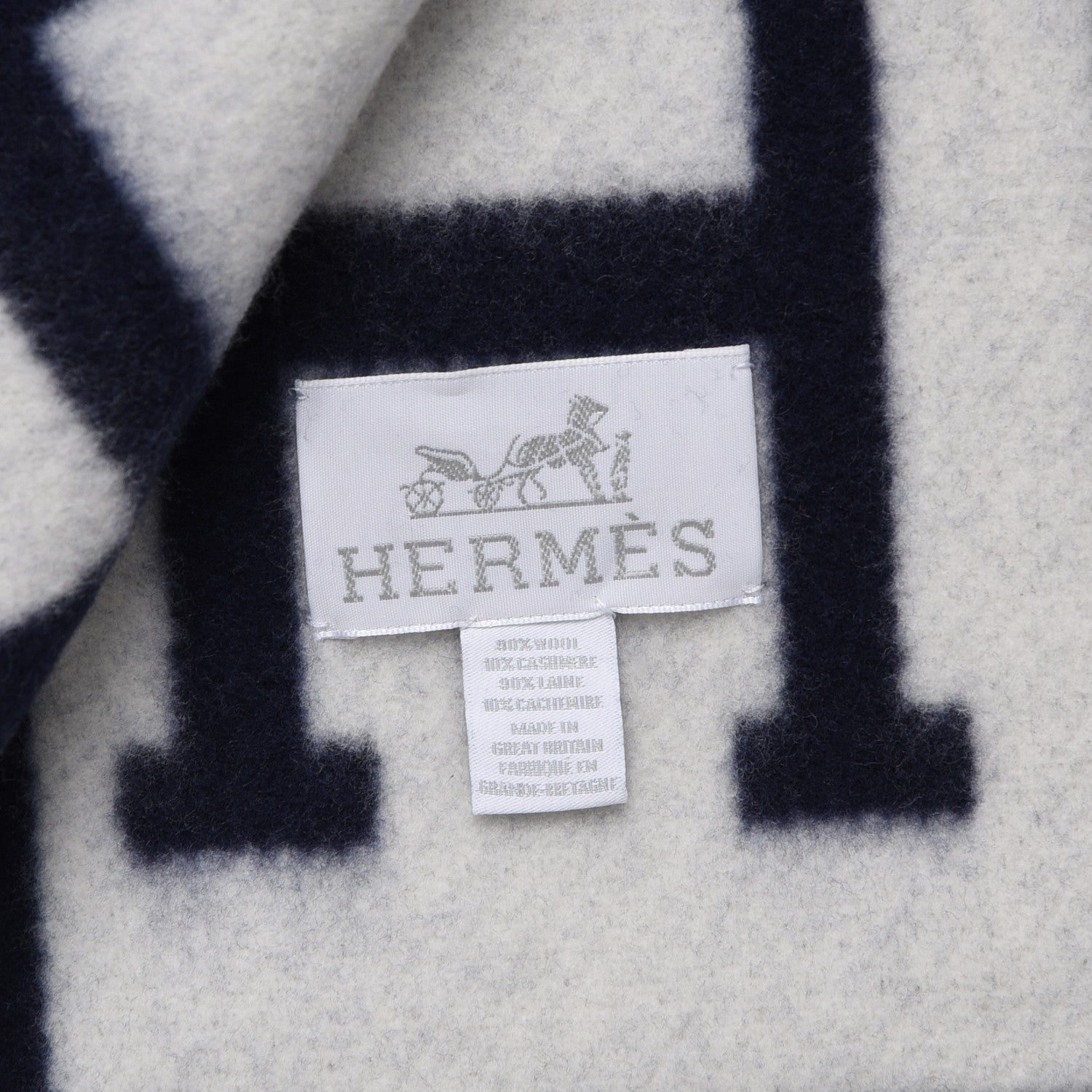 Hermes Wool Cashmere Avalon III Caban Ecru 2 of 3