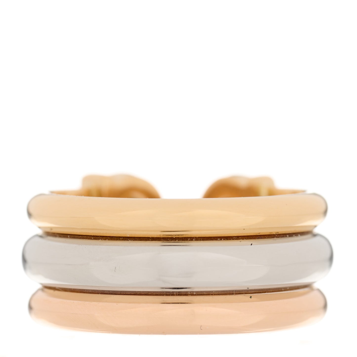 18K Pink Yellow White Gold C De Cartier Ring 48 4.5