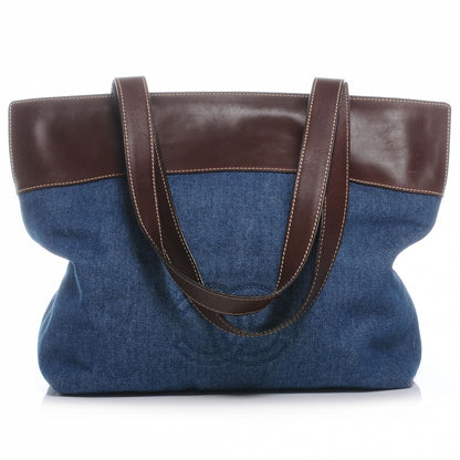 Chanel Calfskin Denim Shoulder Bag Brown 1 of 7