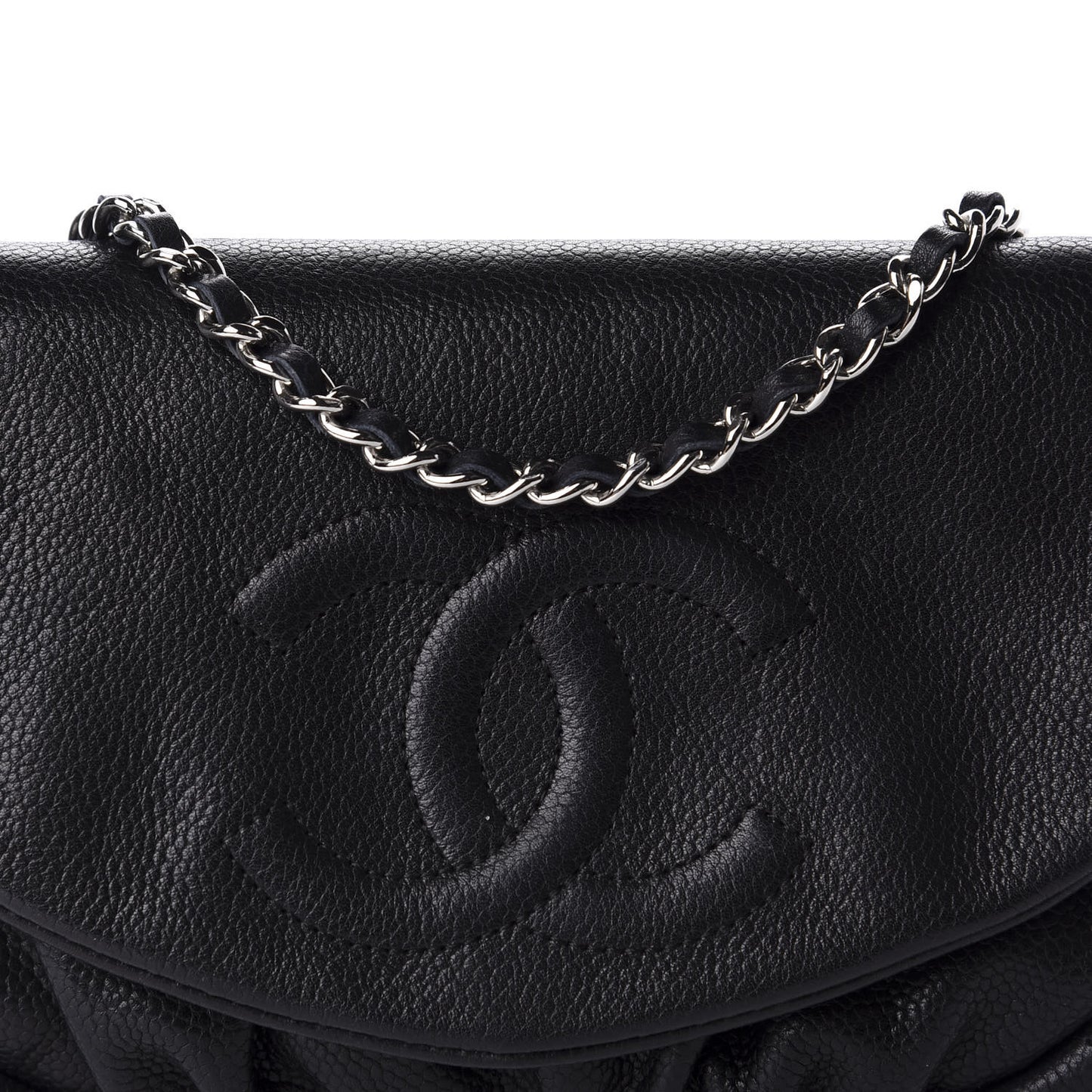 Caviar Half Moon Wallet On Chain WOC Black