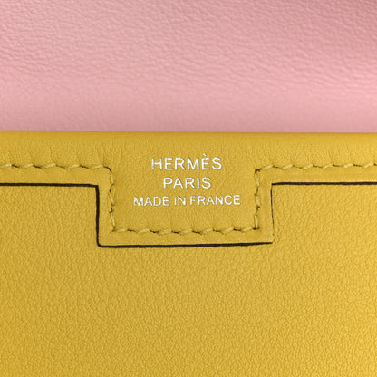 Hermes Swift Verso Jige Elan 29 Jaune De Naples Rose Confetti 6 of 9