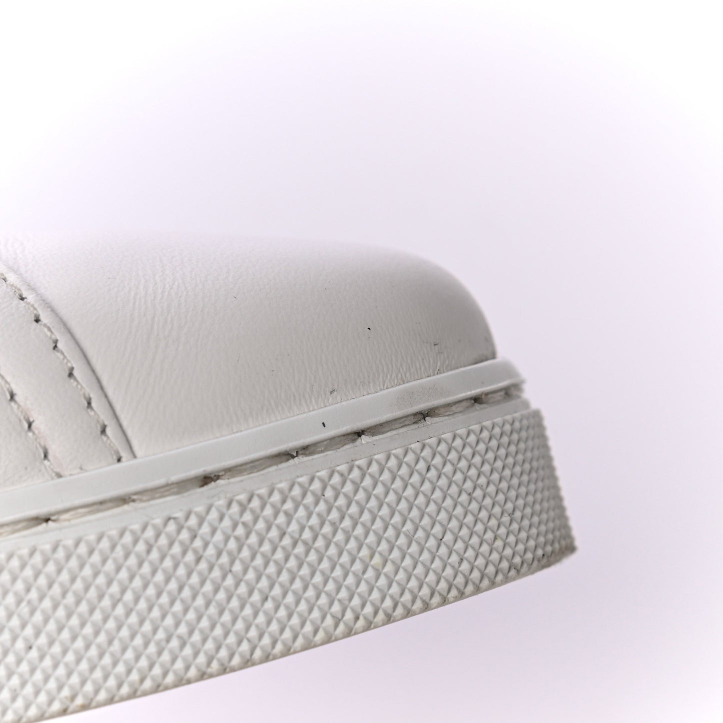 Vitello FF Embossed Womens Slip On Sneakers 37 Ultra White Maya Black