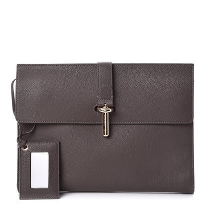 Balenciaga Grained Calfskin Tube L Clutch Grey 1 of 7