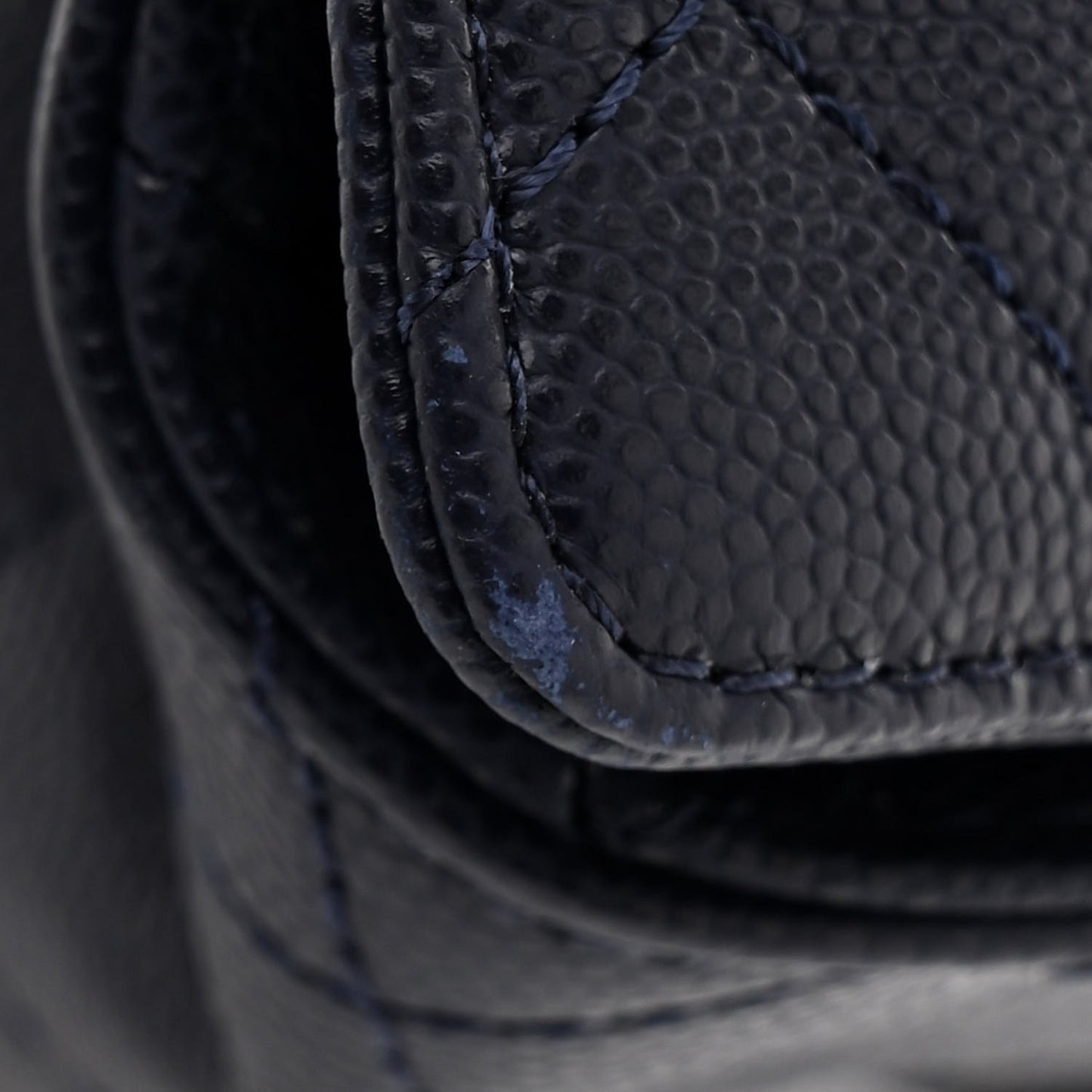 Caviar Quilted Small Chanel 25 Handbag Dark Navy