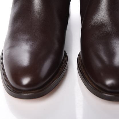 Hermes Box Kelly Jumping Boots 35.5 Chocolate 8 of 13