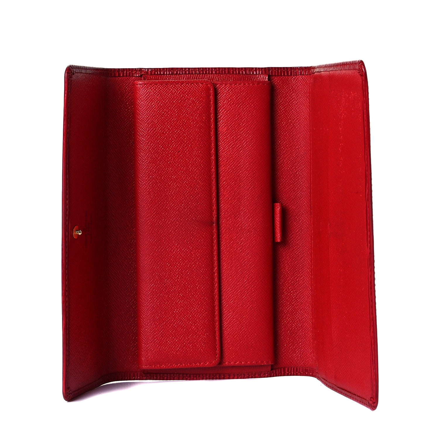 Louis Vuitton Epi Porte Tresor International Wallet Castillan Red 6 of 10