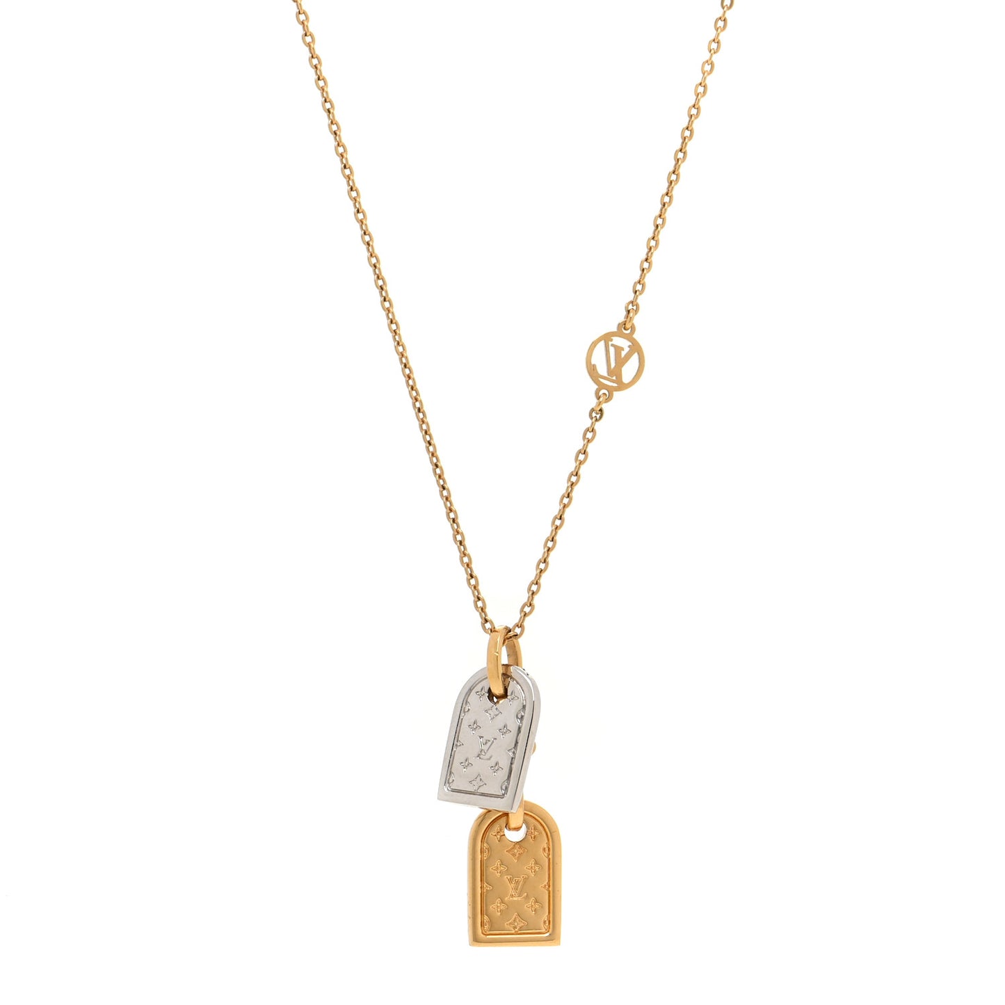 Nanogram Name Tag Necklace Gold