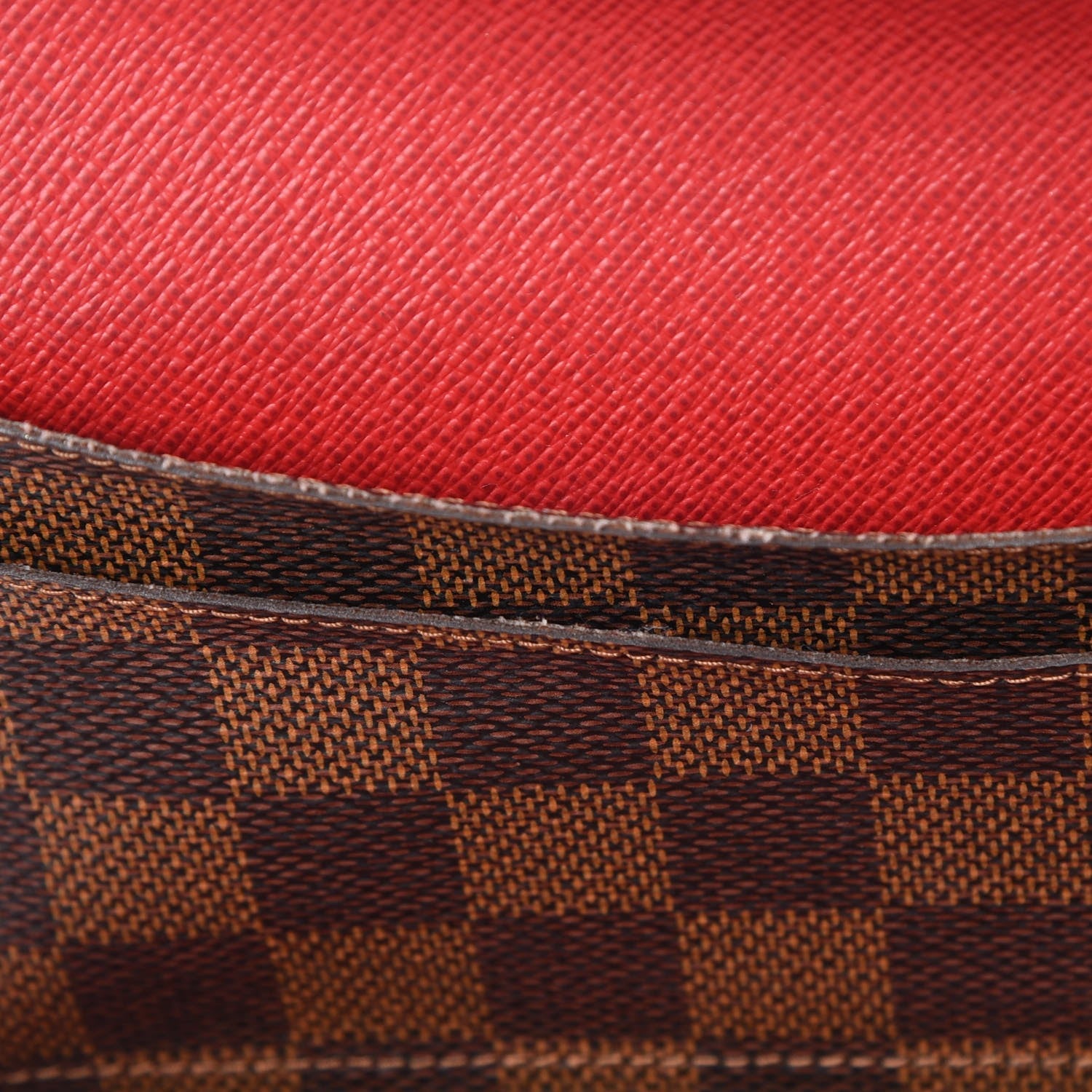 Louis Vuitton Damier Ebene Josephine Wallet Red 15 of 17