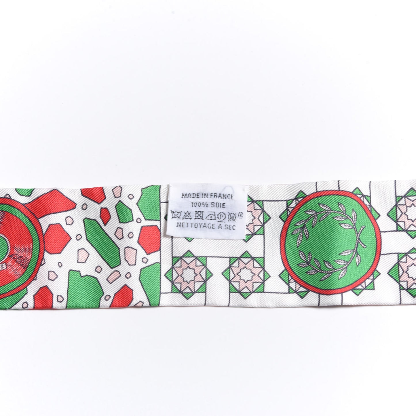 Silk La Danse Des Amazones Twilly Rouge Rose Poudre Vert