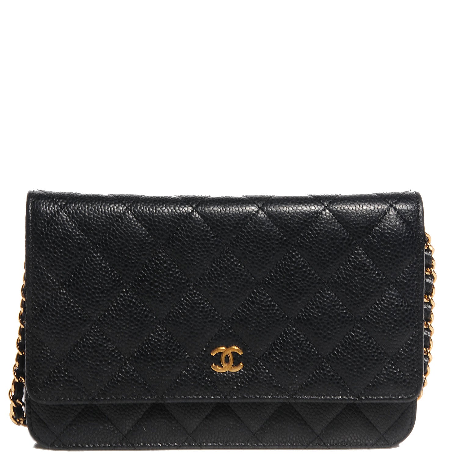 Chanel Caviar Quilted Wallet On Chain WOC Black 1 of 8