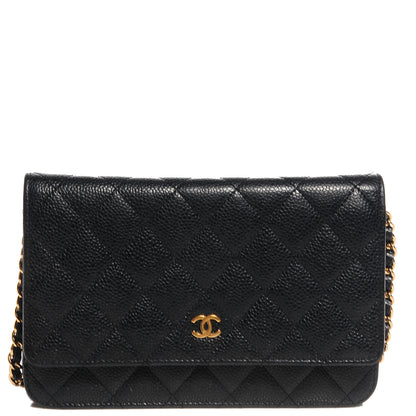 Chanel Caviar Quilted Wallet On Chain WOC Black 1 of 8
