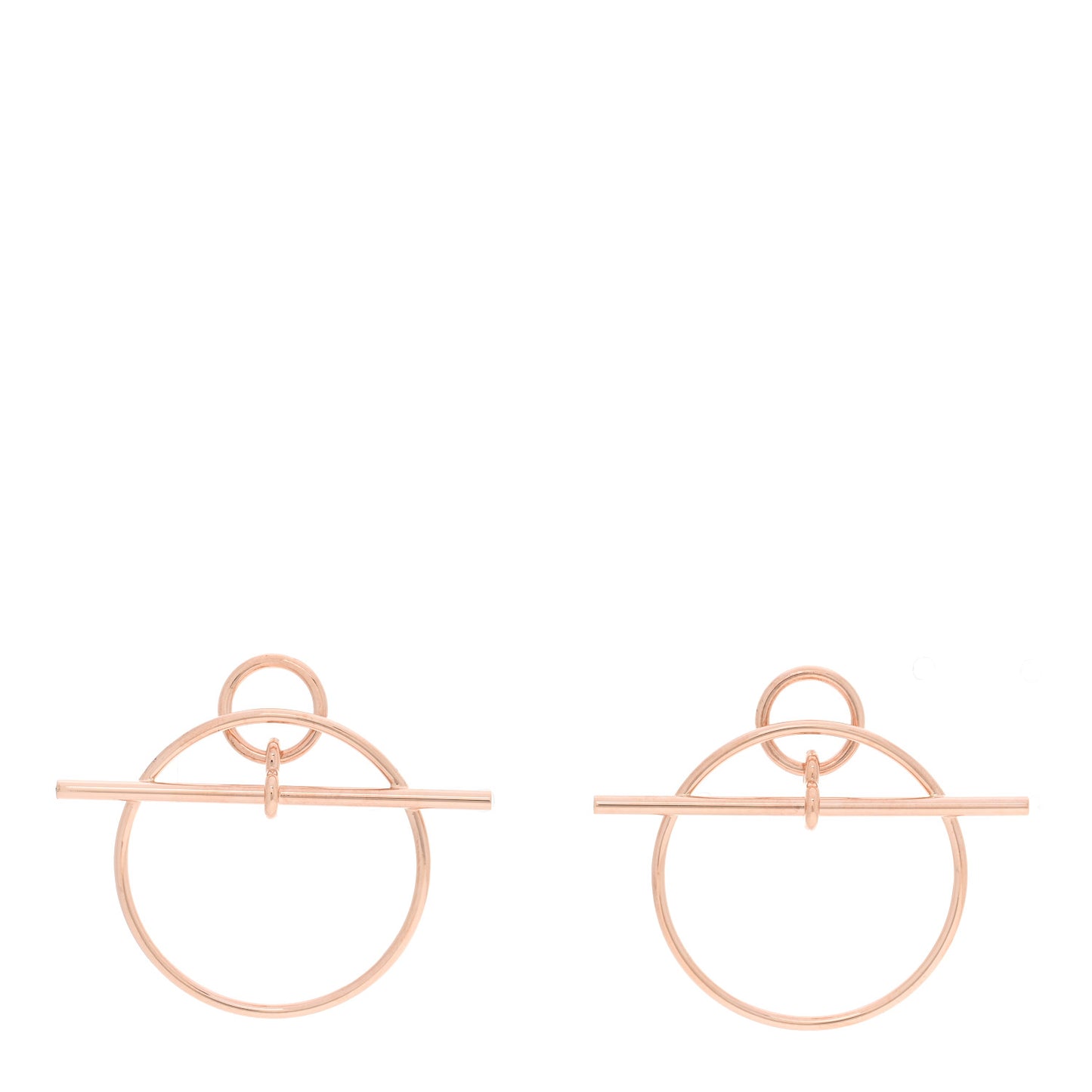 18K Rose Gold PM Loop Earrings