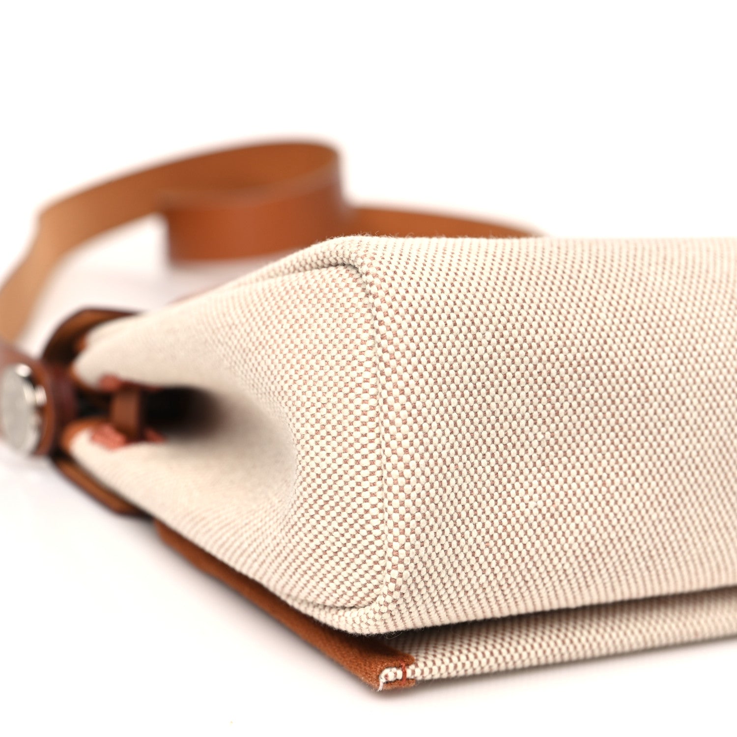 Hermes Military Toile Vache Hunter Herbag Zip Retourne 20 Ecru Beige Fauve 9 of 11