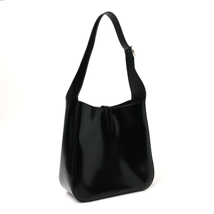 Saint Laurent Patent Small Le 5 A 7 Supple Hobo Black 4 of 10