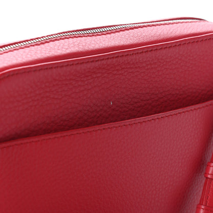 Balenciaga Calfskin Logo S Everyday Camera Bag Rouge Lantern Black 9 of 9